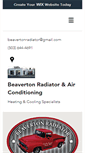 Mobile Screenshot of beavertonradiator.com